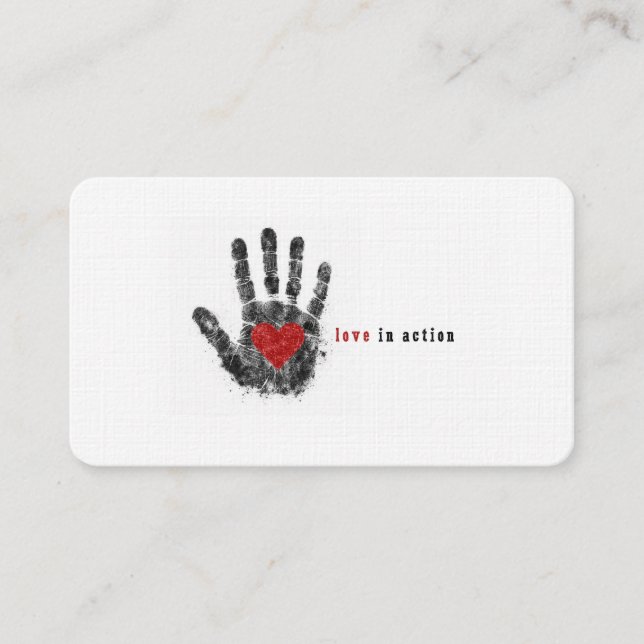 Tarjeta De Visita Love in Action Calling Cards (Anverso)