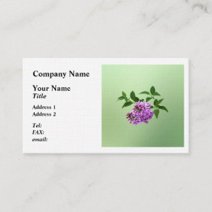 Tarjeta De Visita Lovely Lilacs