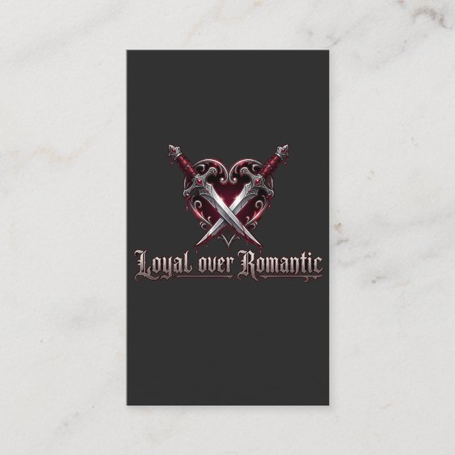 Tarjeta De Visita lOYAL Sobre Romántico (Anverso)