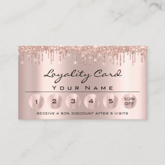 Tarjeta De Visita Loyaliy 6 Rosas esteticistas profesionales