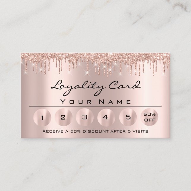 Tarjeta De Visita Loyaliy 6 Rosas esteticistas profesionales (Anverso)