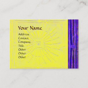 TARJETA DE VISITA LUCERO DEL ALBA, MONOGRAMA