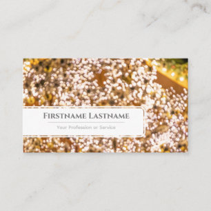 Tarjeta De Visita Luces brillantes bokeh Gerentes de Eventos profesi