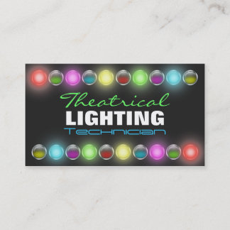 Tarjeta De Visita Luces Brillantes Cartas de Negocio Encendidas Teat