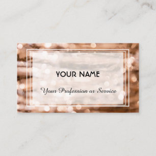 Tarjeta De Visita Luces brillantes diseño abstracto de chispas dorad