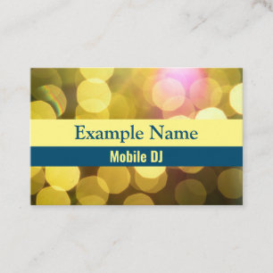 Tarjeta De Visita "Luces brillantes" personalizadas (Reino Unido/Eur