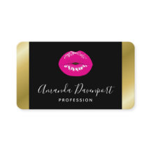 Luces brillantes rosadas calientes en negro