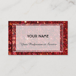 Tarjeta De Visita Luces coloridas abstractas brillantes rojos burbuj