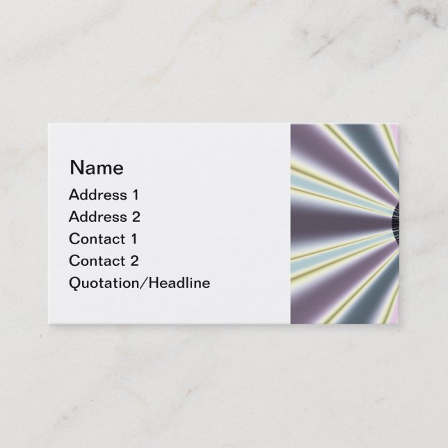 Tarjeta De Visita Luces de Diamante (Anverso)