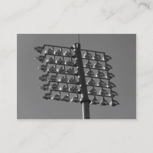 Tarjeta De Visita Luces de inundación (B&W)