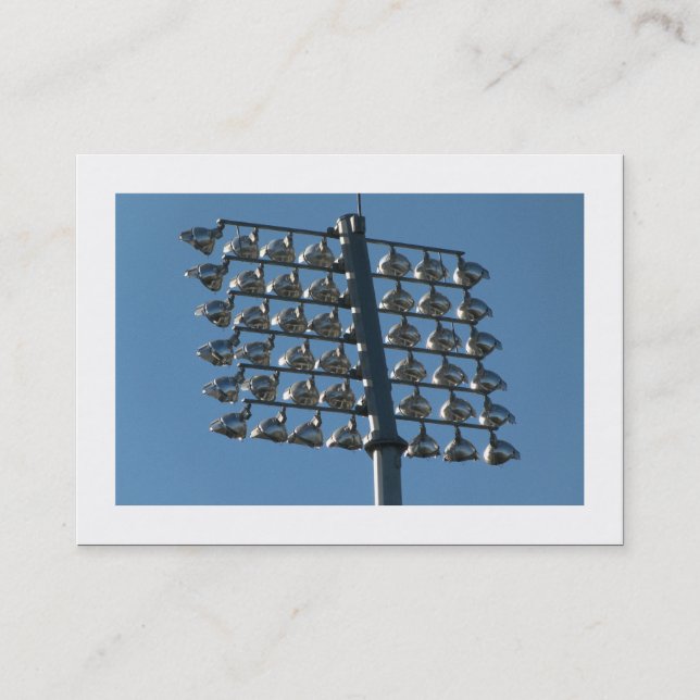 Tarjeta De Visita Luces de inundación (bordeadas) (Anverso)