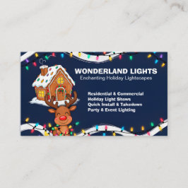 Tarjeta De Visita 🎅🏼Luces de Navidad QR Vcard