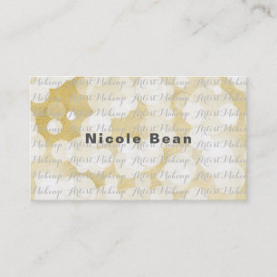 Tarjeta De Visita Luces Doradas Glam Dorado Moderno Chic Texto Perso