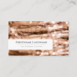 Tarjeta De Visita Luces esparkling bokekel personal de gestión de ev