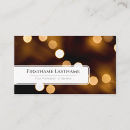 Tarjeta De Visita Luces esparkling bokekel personal de gestión de ev