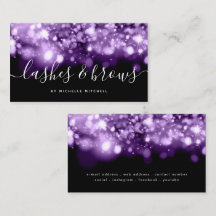 Luces púrpuras resplandecientes y latidos 