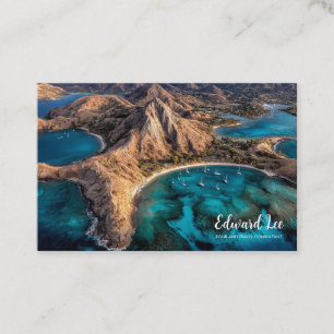 Tarjeta De Visita Lugar de foto exquisito para Viajes y Turismo