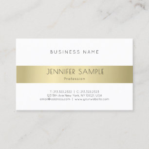 Tarjeta De Visita Lugar de oro Moderno Limpio Profesional Elegante