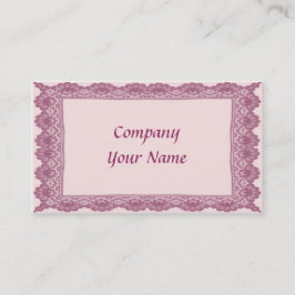 Tarjeta De Visita Lugar y Rosas