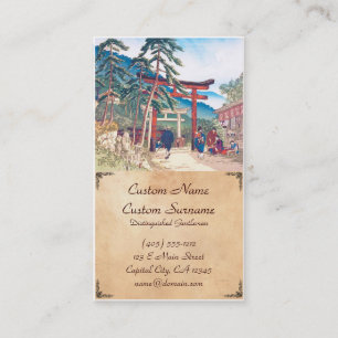 Tarjeta De Visita Lugares famosos del paisaje de Kyoto - de Fushimi