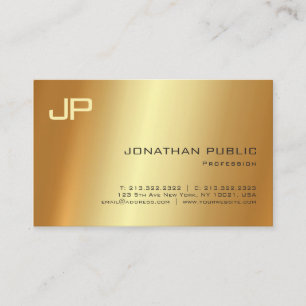 Tarjeta De Visita Lujo artístico del oro de la sombra profesional de