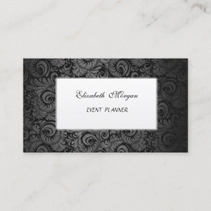Tarjeta De Visita Lujo Clasico  Elegante, Damasco