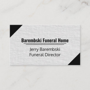 Tarjeta De Visita Lujo de la textura falsa moderna gris y negro