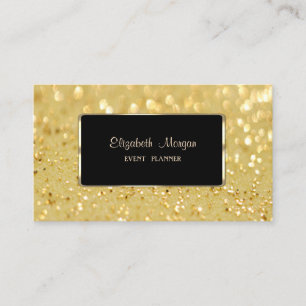 Tarjeta De Visita Lujo Elegante , Bokeh Brillante