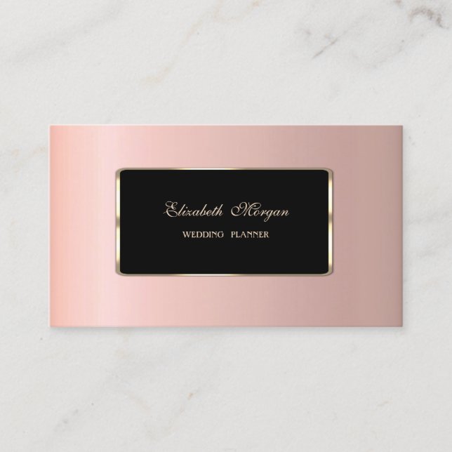 Tarjeta De Visita Lujo Elegante Estilo Profesional (Anverso)