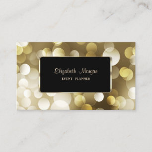 Tarjeta De Visita Lujo Elegante Estiloso, Bokeh