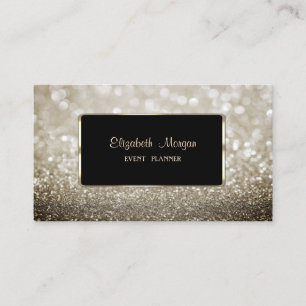 Tarjeta De Visita Lujo Elegante, Moderno, Bokeh Brillante