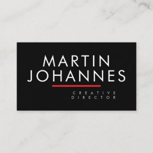 Tarjeta De Visita Lujo Elegante Profesional Negro Plano Grueso
