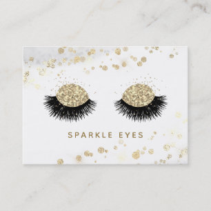 Tarjeta De Visita *~* Lujo Glam Negro Oro Gris Ojos Azotes