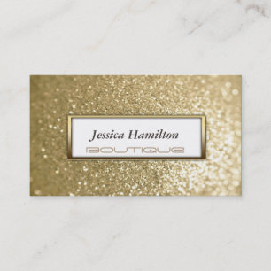 Tarjeta De Visita Lujo glamoroso moderno y elegante purpurina de imi