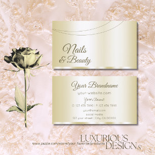 Tarjeta De Visita Lujo Glamour Profesional y Simple
