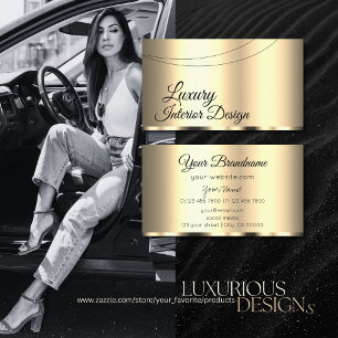 Tarjeta De Visita Lujo Glamour Profesional y Simple