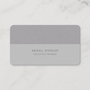 Tarjeta De Visita Lujo Gris Pastel Plano Minimalista Profesional