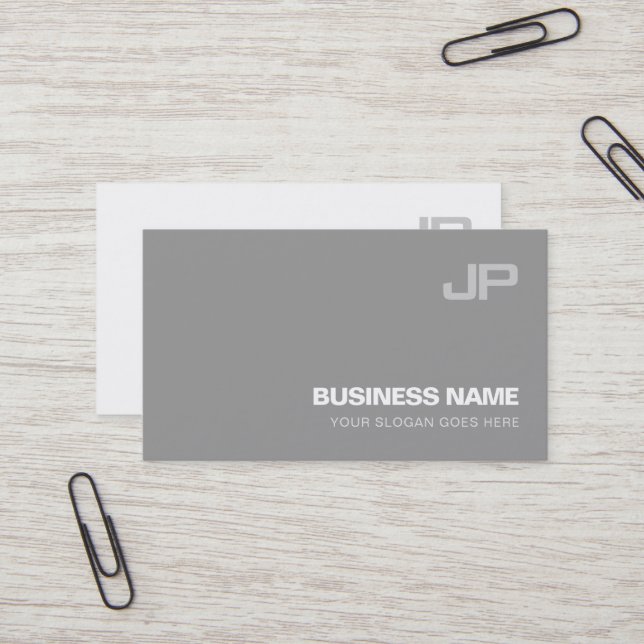 Tarjeta De Visita Lujo llano elegante moderno del diseño creativo (Anverso/Reverso In Situ)