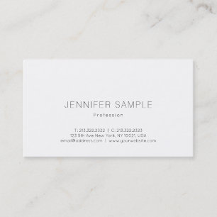 Tarjeta De Visita Lujo llano profesional hermoso del diseño simple