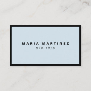 Tarjeta De Visita Lujo Minimalista Boutique Negro/Azul