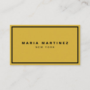 Tarjeta De Visita Lujo Minimalista Boutique Oro/Negro