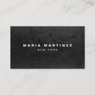 Tarjeta De Visita Lujo Minimalista Boutique Vacío Negro