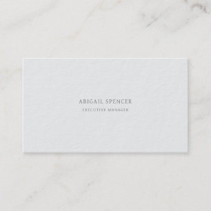 Tarjeta De Visita Lujo Minimalista Profesional Sencillo Grueso