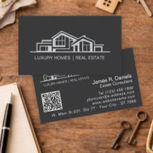 Lujo Negro Gris Inmobiliaria Chic Profesional
