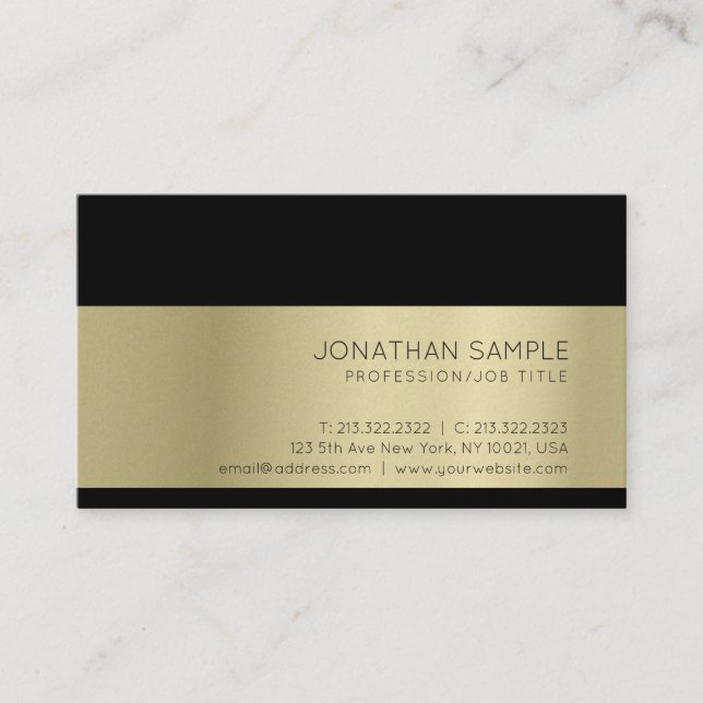 Tarjeta De Visita Lujo profesional elegante y moderno (Anverso)