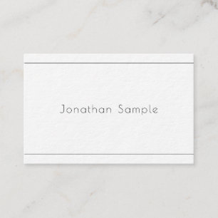 Tarjeta De Visita Lujo profesional moderno elegante de Minimalistic