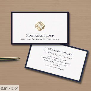 Tarjeta De Visita Lujo profesional simple y limpio