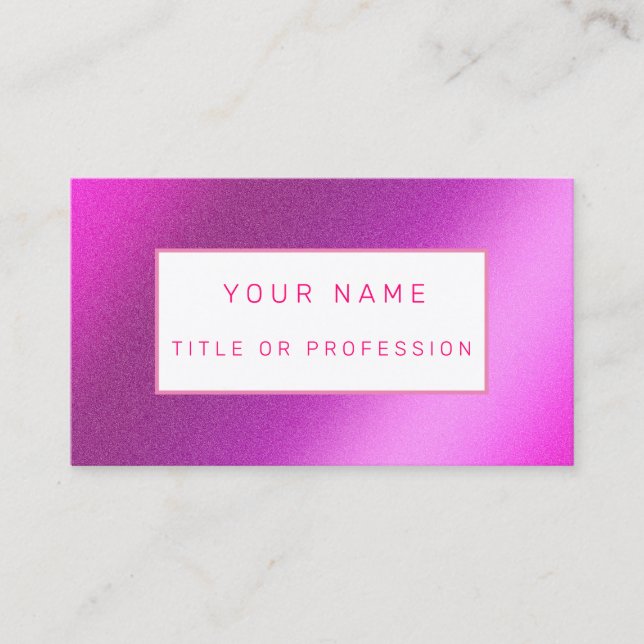 Tarjeta De Visita Lujo rosa (Anverso)