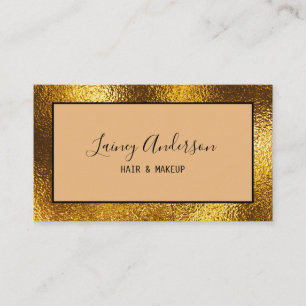 Tarjeta De Visita Lujo simple textura de Relieve metalizado de moda