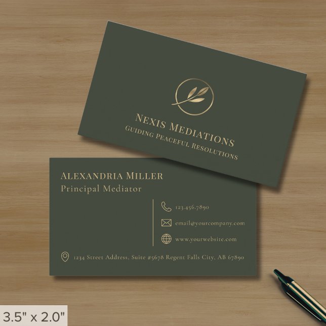 Tarjeta De Visita Lujo simple y elegante (Subido por el creador)